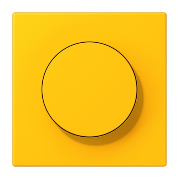 Jung LC1740263 Abdeckung mit Drehknopf LC4320W (Duroplast lackiert) Le Jaune Vif Les Couleurs® Le Corbusier