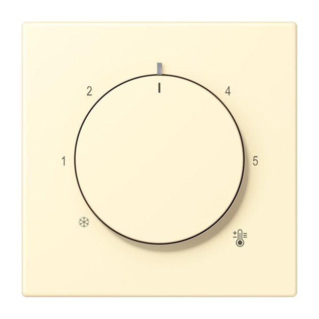 Jung LC1749BF201 Abdeckung für Thermostat LC32001 (Thermoplast lackiert) Blanc Les Couleurs® Le Corbusier