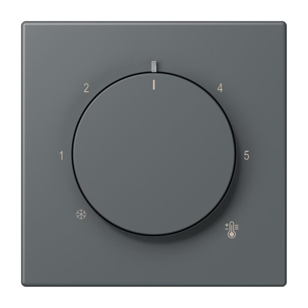 Jung LC1749BF202 Abdeckung für Thermostat LC32010 (Thermoplast lackiert) Gris Foncé 31 Les Couleurs® Le Corbusier