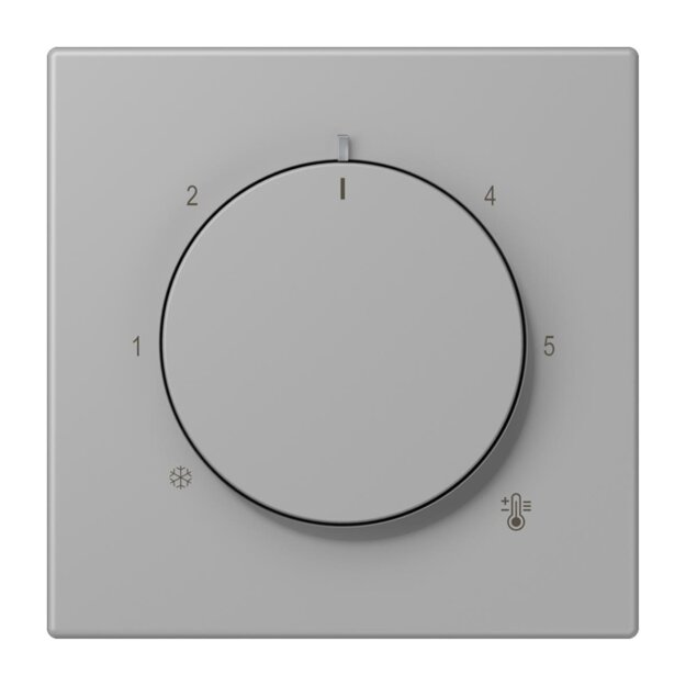Jung LC1749BF204 Abdeckung für Thermostat LC32012 (Thermoplast lackiert) Gris Moyen Les Couleurs® Le Corbusier
