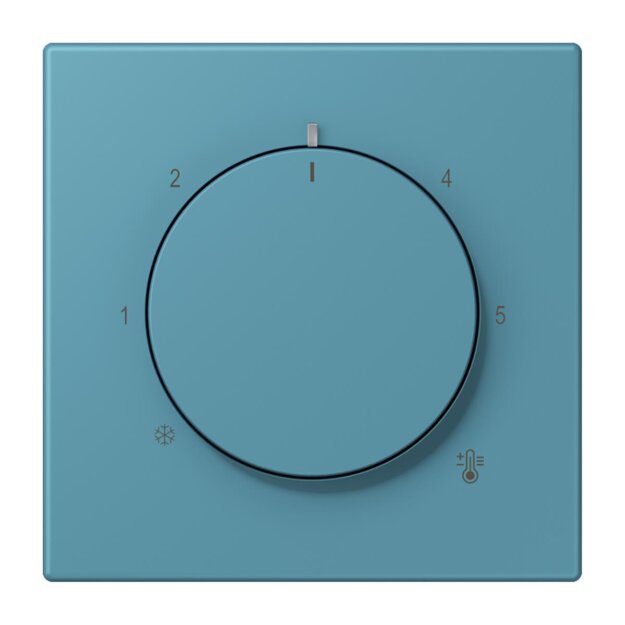 Jung LC1749BF212 Abdeckung für Thermostat LC32031 (Thermoplast lackiert) Céruléen Vif Les Couleurs® Le Corbusier