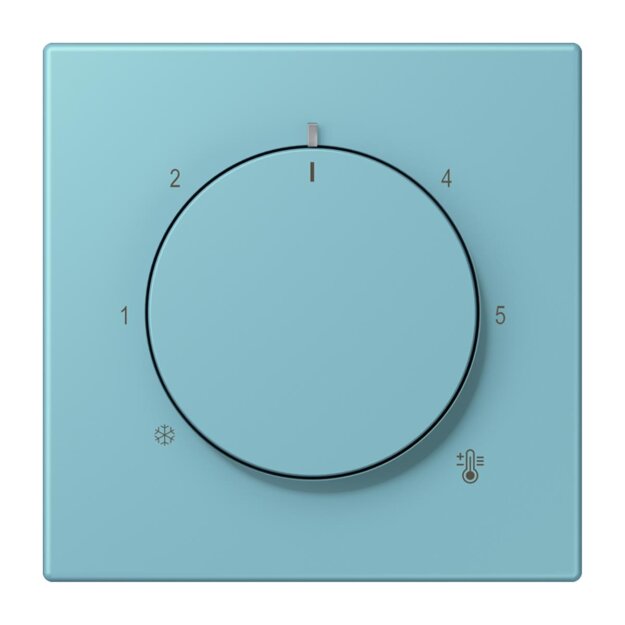 Jung LC1749BF213 Abdeckung für Thermostat LC32032 (Thermoplast lackiert) Céruléen Moyen Les Couleurs® Le Corbusier