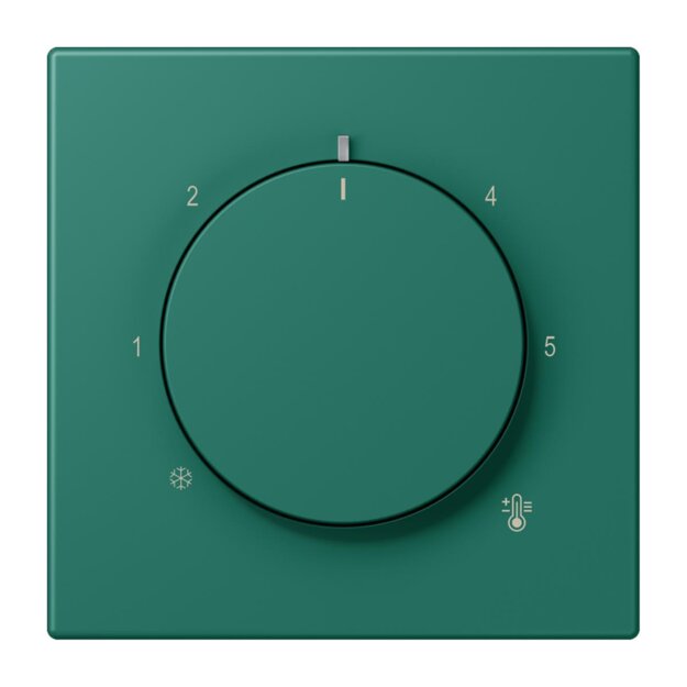 Jung LC1749BF216 Abdeckung für Thermostat LC32040 (Thermoplast lackiert) Vert Anglais Les Couleurs® Le Corbusier