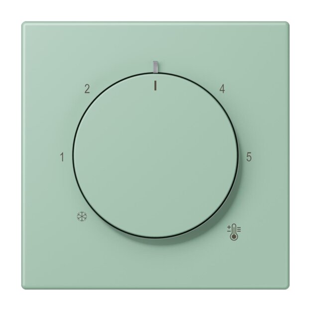 Jung LC1749BF217 Abdeckung für Thermostat LC32041 (Thermoplast lackiert) Vert Anglais Clair Les Couleurs® Le Corbusier