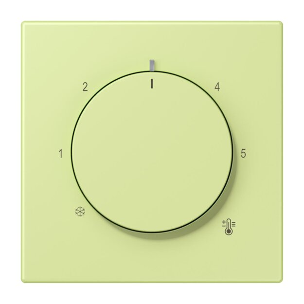 Jung LC1749BF222 Abdeckung für Thermostat LC32053 (Thermoplast lackiert) Vert Jaune Clair Les Couleurs® Le Corbusier