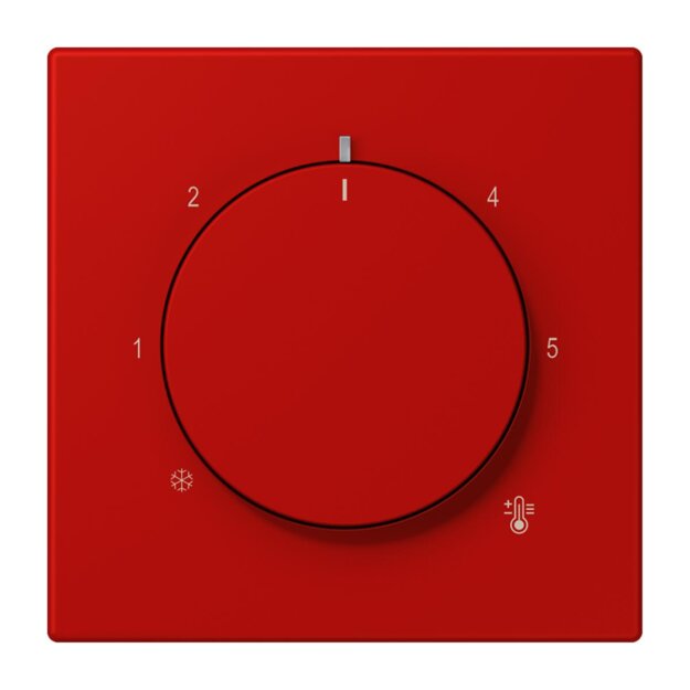 Jung LC1749BF227 Abdeckung für Thermostat LC32090 (Thermoplast lackiert) Rouge Vermillon 31 Les Couleurs® Le Corbusier