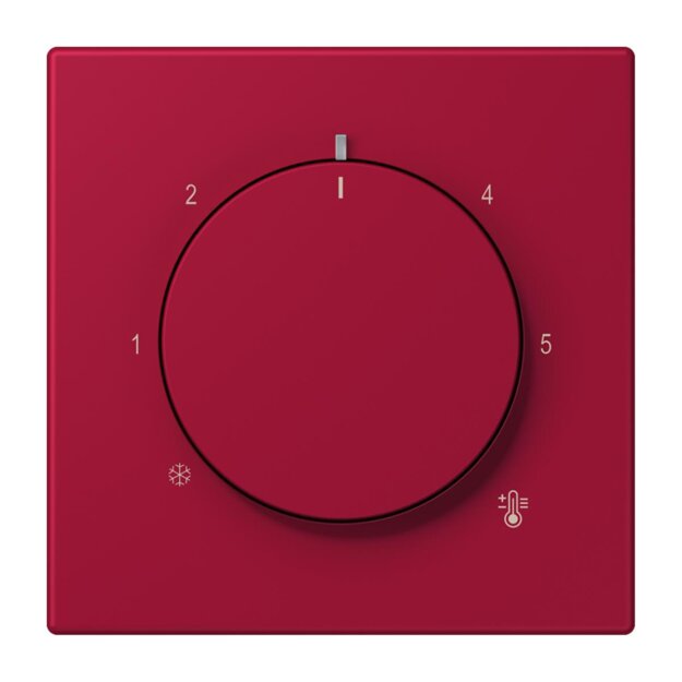 Jung LC1749BF229 Abdeckung für Thermostat LC32100 (Thermoplast lackiert) Rouge Carmin Les Couleurs® Le Corbusier