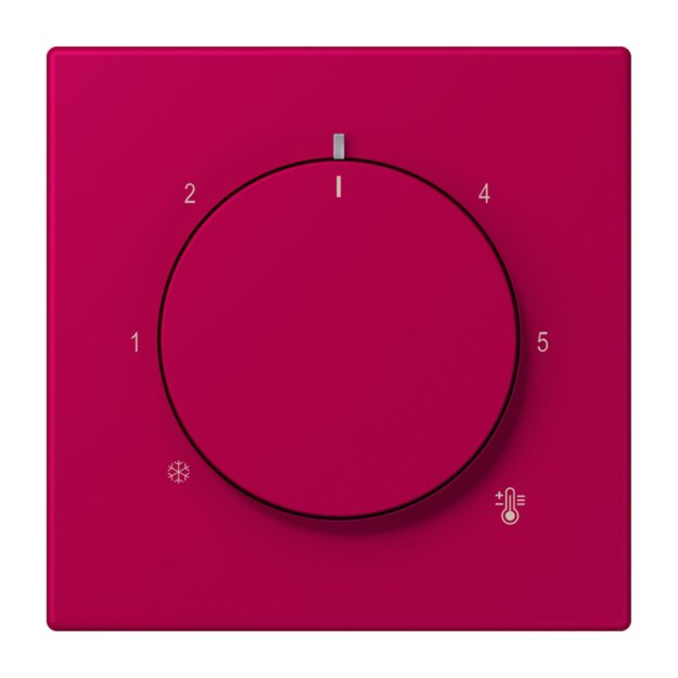 Jung LC1749BF230 Abdeckung für Thermostat LC32101 (Thermoplast lackiert) Rouge Rubia Les Couleurs® Le Corbusier
