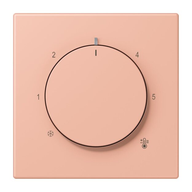 Jung LC1749BF231 Abdeckung für Thermostat LC32102 (Thermoplast lackiert) Rose Clair Les Couleurs® Le Corbusier