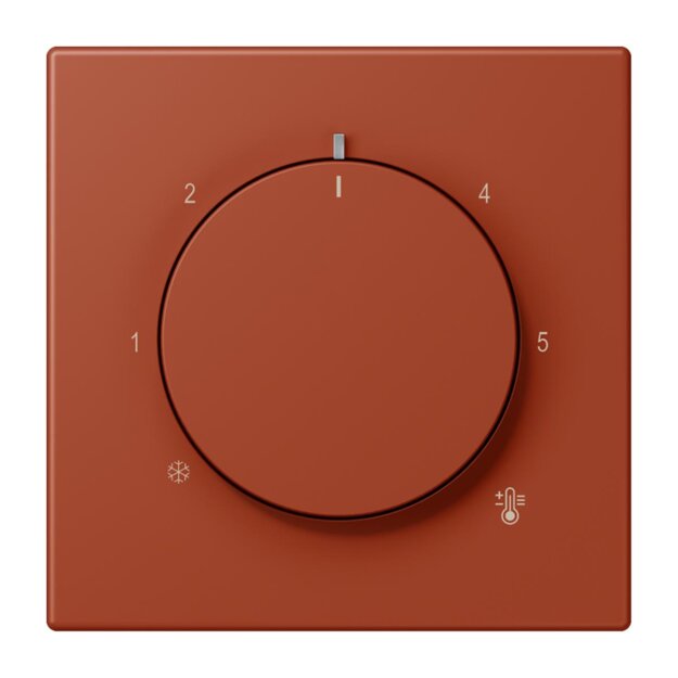 Jung LC1749BF232 Abdeckung für Thermostat LC32110 (Thermoplast lackiert) LOcre Rouge Les Couleurs® Le Corbusier