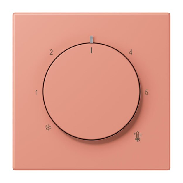 Jung LC1749BF233 Abdeckung für Thermostat LC32111 (Thermoplast lackiert) LOcre Rouge Moyen Les Couleurs® Le Corbusier