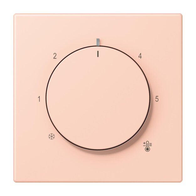 Jung LC1749BF234 Abdeckung für Thermostat LC32112 (Thermoplast lackiert) LOcre Rouge Clair Les Couleurs® Le Corbusier