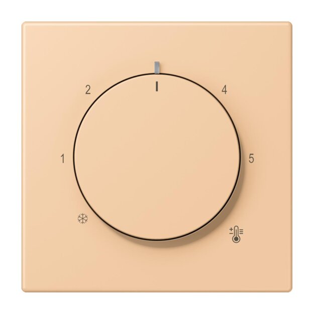 Jung LC1749BF237 Abdeckung für Thermostat LC32122 (Thermoplast lackiert) Terre Sienne Claire 31 Les Couleurs® Le Corbusier