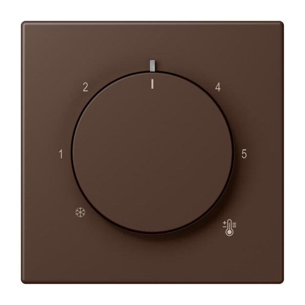 Jung LC1749BF239 Abdeckung für Thermostat LC32130 (Thermoplast lackiert) Terre DOmbre Brûlée 31 Les Couleurs® Le Corbusier