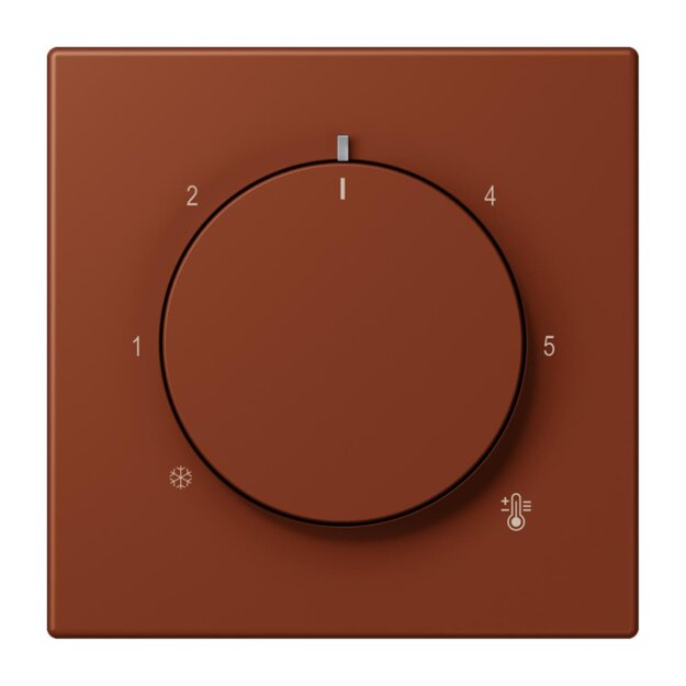 Jung LC1749BF247 Abdeckung für Thermostat LC4320D (Thermoplast lackiert) Terre Sienne Brûlée 59 Les Couleurs® Le Corbusier