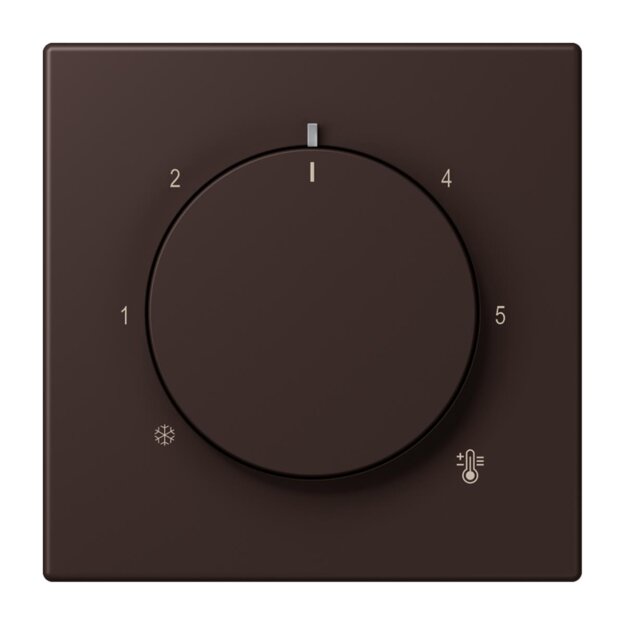 Jung LC1749BF252 Abdeckung für Thermostat LC4320J (Thermoplast lackiert) Terre D’Ombre Brûlée 59 Les Couleurs® Le Corbusier