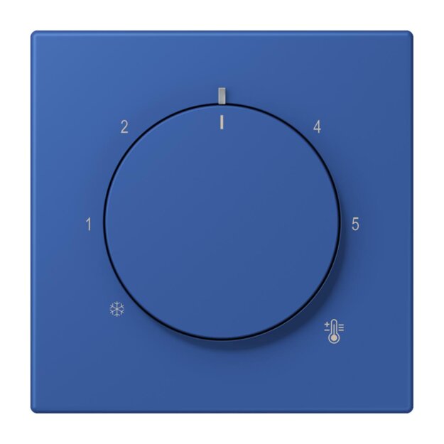 Jung LC1749BF253 Abdeckung für Thermostat LC4320K (Thermoplast lackiert) Bleu Outremer 59 Les Couleurs® Le Corbusier