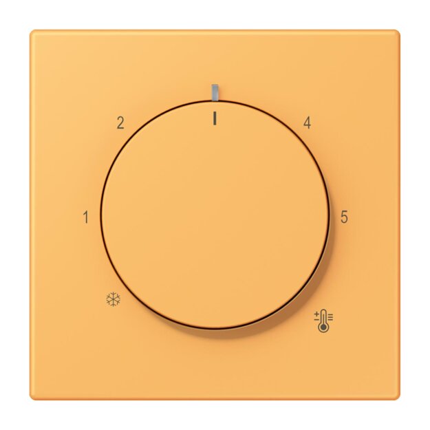 Jung LC1749BF254 Abdeckung für Thermostat LC4320L (Thermoplast lackiert) Ocre Jaune Clair Les Couleurs® Le Corbusier