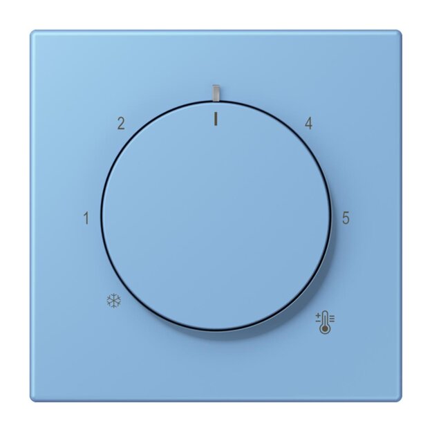 Jung LC1749BF256 Abdeckung für Thermostat LC4320N (Thermoplast lackiert) Bleu Céruléen 59 Les Couleurs® Le Corbusier