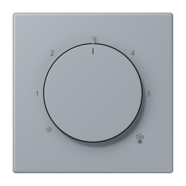 Jung LC1749BF257 Abdeckung für Thermostat LC4320O (Thermoplast lackiert) Gris Clair 59 Les Couleurs® Le Corbusier