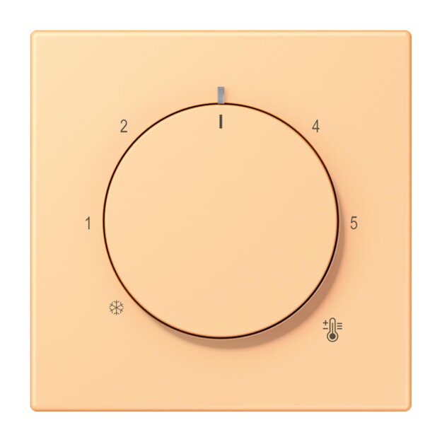Jung LC1749BF258 Abdeckung für Thermostat LC4320P (Thermoplast lackiert) Terre Sienne Claire 59 Les Couleurs® Le Corbusier