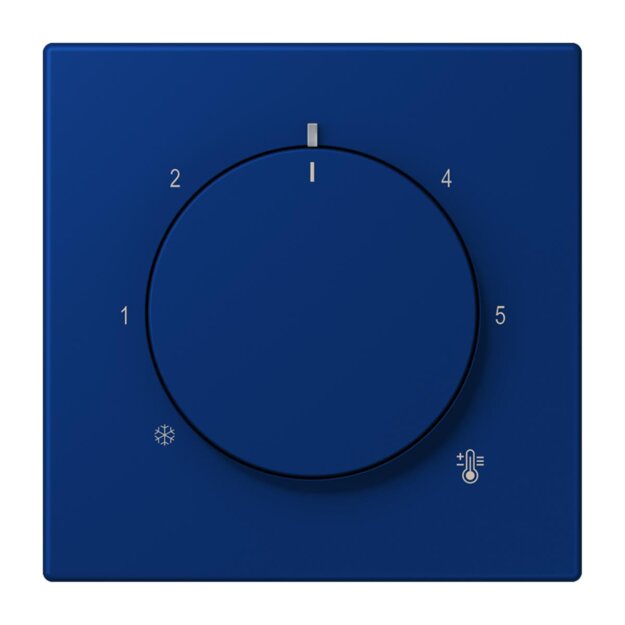 Jung LC1749BF261 Abdeckung für Thermostat LC4320T (Thermoplast lackiert) Bleu Outremer Foncé Les Couleurs® Le Corbusier