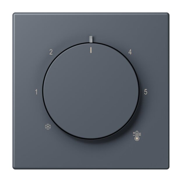 Jung LC1749BF262 Abdeckung für Thermostat LC4320U (Thermoplast lackiert) Gris Fonce 59 Les Couleurs® Le Corbusier