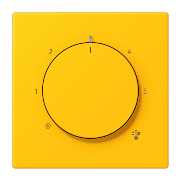 Jung LC1749BF263 Abdeckung für Thermostat LC4320W (Thermoplast lackiert) Le Jaune Vif Les Couleurs® Le Corbusier