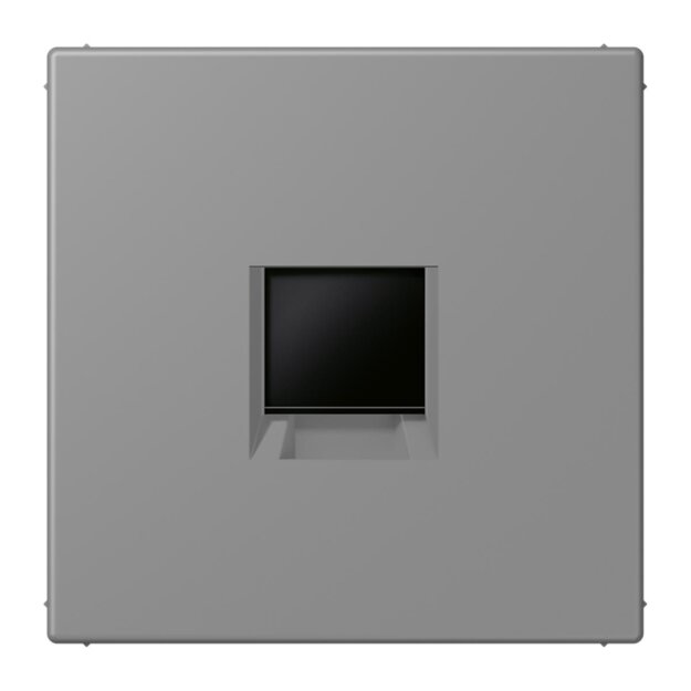 Jung LC1969-1WE203 Abdeckung (gerastet) für Modular-Jack-Steckbuchsen 1-fach (AMP, Radiall) (Thermoplast lackiert) Gris 31 Les Couleurs® Le Corbusier