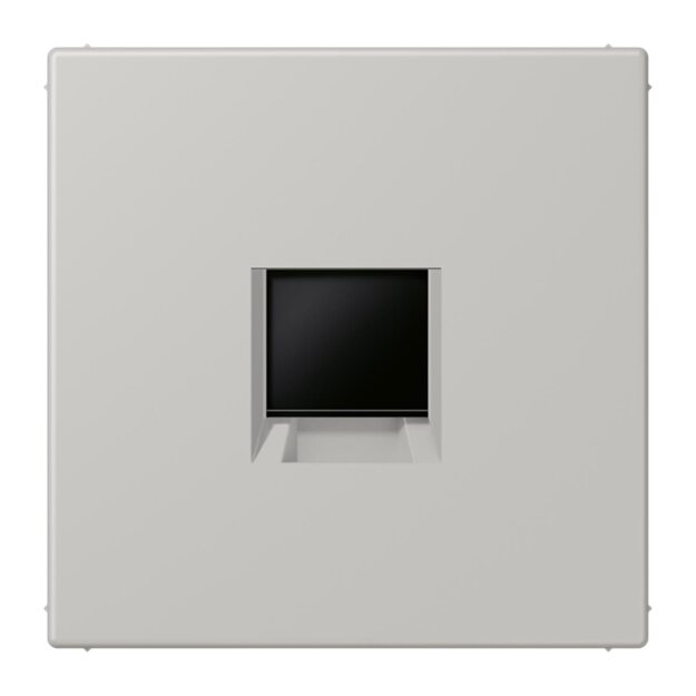 Jung LC1969-1WE205 Abdeckung (gerastet) für Modular-Jack-Steckbuchsen 1-fach (AMP, Radiall) (Thermoplast lackiert) Gris Clair 31 Les Couleurs® Le Corbusier