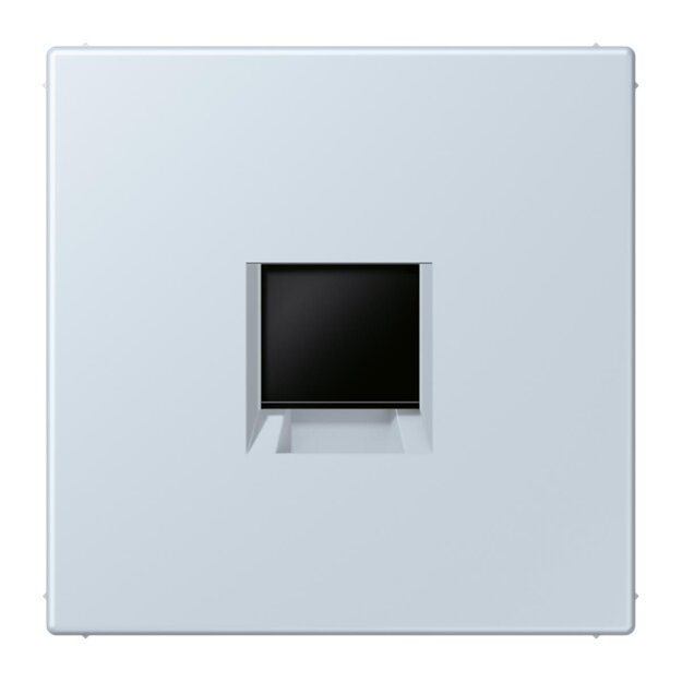Jung LC1969-1WE209 Abdeckung (gerastet) für Modular-Jack-Steckbuchsen 1-fach (AMP, Radiall) (Thermoplast lackiert) Outremer Pale Les Couleurs® Le Corbusier