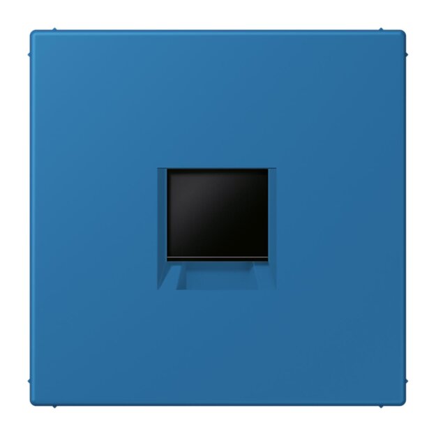 Jung LC1969-1WE211 Abdeckung (gerastet) für Modular-Jack-Steckbuchsen 1-fach (AMP, Radiall) (Thermoplast lackiert) Bleu Céruléen 31 Les Couleurs® Le Corbusier