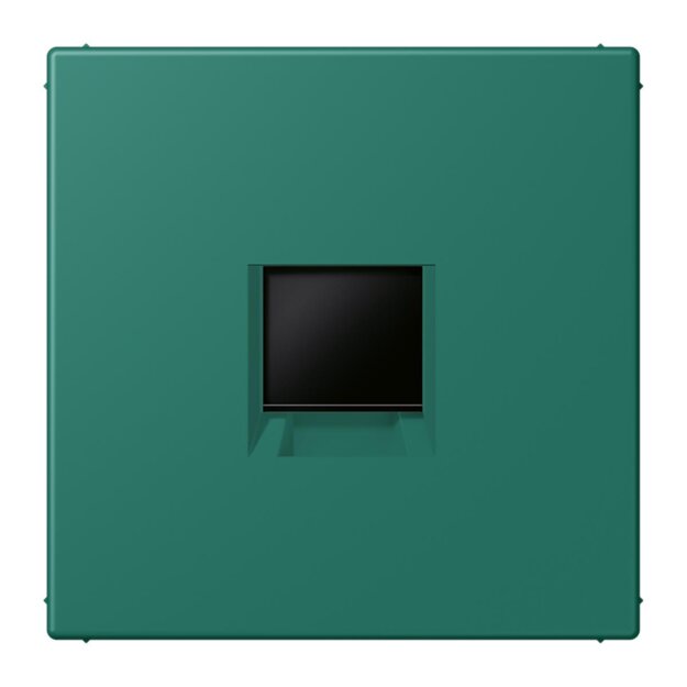 Jung LC1969-1WE216 Abdeckung (gerastet) für Modular-Jack-Steckbuchsen 1-fach (AMP, Radiall) (Thermoplast lackiert) Vert Anglais Les Couleurs® Le Corbusier