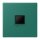 Jung LC1969-1WE216 Abdeckung (gerastet) für Modular-Jack-Steckbuchsen 1-fach (AMP, Radiall) (Thermoplast lackiert) Vert Anglais Les Couleurs® Le Corbusier