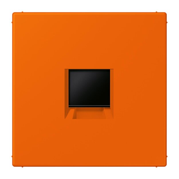Jung LC1969-1WE224 Abdeckung (gerastet) für Modular-Jack-Steckbuchsen 1-fach (AMP, Radiall) (Thermoplast lackiert) Orange Les Couleurs® Le Corbusier