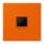 Jung LC1969-1WE224 Abdeckung (gerastet) für Modular-Jack-Steckbuchsen 1-fach (AMP, Radiall) (Thermoplast lackiert) Orange Les Couleurs® Le Corbusier
