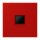 Jung LC1969-1WE227 Abdeckung (gerastet) für Modular-Jack-Steckbuchsen 1-fach (AMP, Radiall) (Thermoplast lackiert) Rouge Vermillon 31 Les Couleurs® Le Corbusier