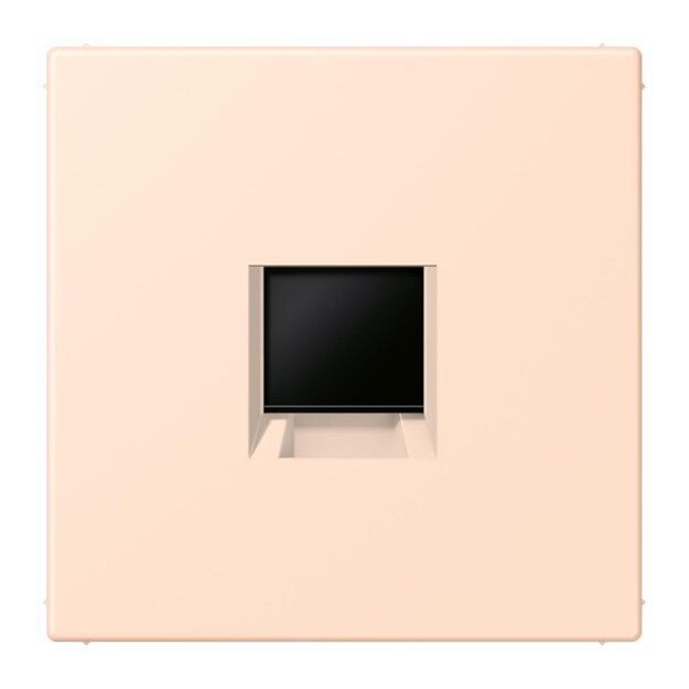 Jung LC1969-1WE228 Abdeckung (gerastet) für Modular-Jack-Steckbuchsen 1-fach (AMP, Radiall) (Thermoplast lackiert) Rose Pâle Les Couleurs® Le Corbusier