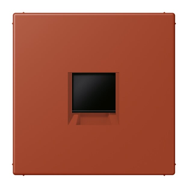 Jung LC1969-1WE232 Abdeckung (gerastet) für Modular-Jack-Steckbuchsen 1-fach (AMP, Radiall) (Thermoplast lackiert) LOcre Rouge Les Couleurs® Le Corbusier