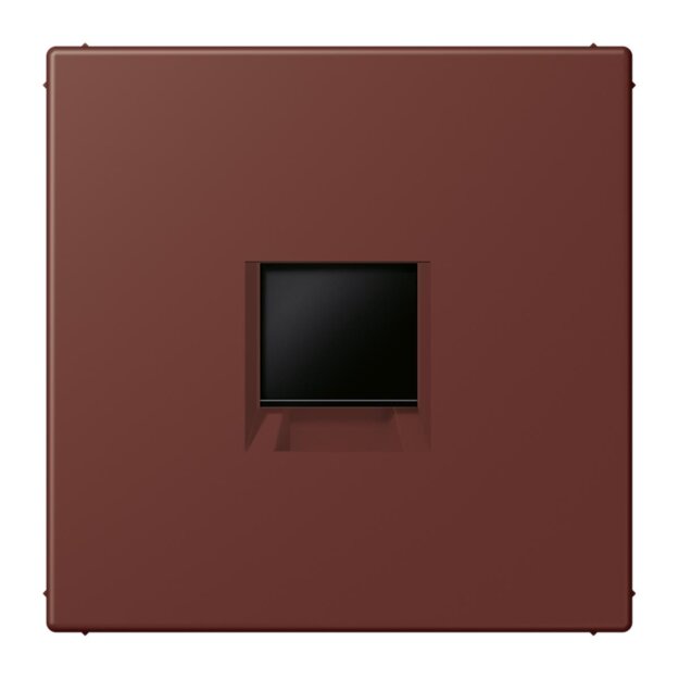 Jung LC1969-1WE235 Abdeckung (gerastet) für Modular-Jack-Steckbuchsen 1-fach (AMP, Radiall) (Thermoplast lackiert) Terre Sienne Brûlée 31 Les Couleurs® Le Corbusier