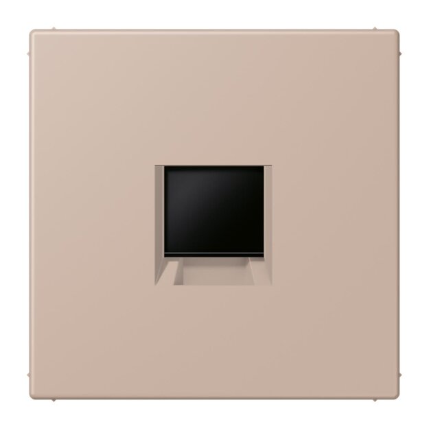 Jung LC1969-1WE240 Abdeckung (gerastet) für Modular-Jack-Steckbuchsen 1-fach (AMP, Radiall) (Thermoplast lackiert) Ombre Brûlée Claire Les Couleurs® Le Corbusier
