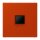 Jung LC1969-1WE244 Abdeckung (gerastet) für Modular-Jack-Steckbuchsen 1-fach (AMP, Radiall) (Thermoplast lackiert) Rouge Vermillon 59 Les Couleurs® Le Corbusier