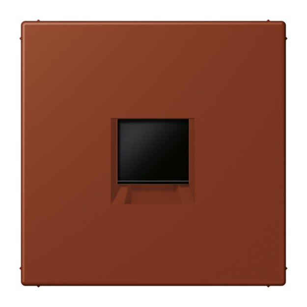 Jung LC1969-1WE247 Abdeckung (gerastet) für Modular-Jack-Steckbuchsen 1-fach (AMP, Radiall) (Thermoplast lackiert) Terre Sienne Brûlée 59 Les Couleurs® Le Corbusier