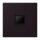 Jung LC1969-1WE248 Abdeckung (gerastet) für Modular-Jack-Steckbuchsen 1-fach (AMP, Radiall) (Thermoplast lackiert) Noir DIvoire Les Couleurs® Le Corbusier