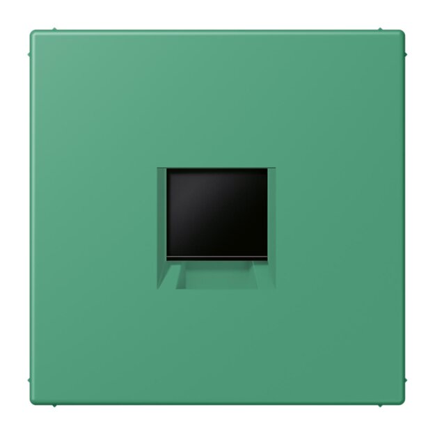 Jung LC1969-1WE250 Abdeckung (gerastet) für Modular-Jack-Steckbuchsen 1-fach (AMP, Radiall) (Thermoplast lackiert) Vert 59 Les Couleurs® Le Corbusier