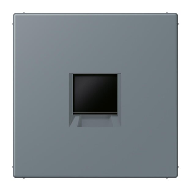 Jung LC1969-1WE251 Abdeckung (gerastet) für Modular-Jack-Steckbuchsen 1-fach (AMP, Radiall) (Thermoplast lackiert) Gris 59 Les Couleurs® Le Corbusier