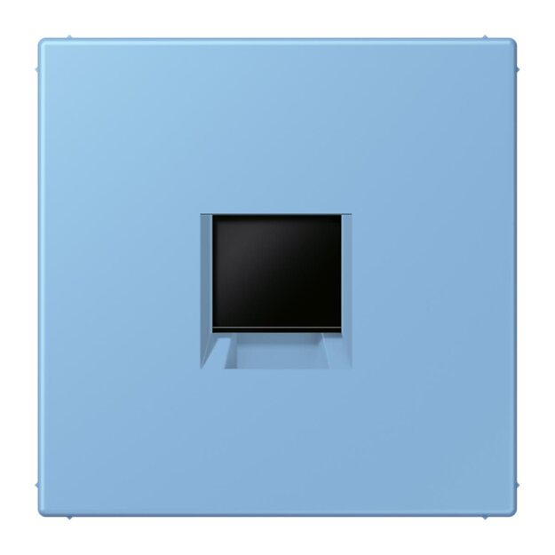 Jung LC1969-1WE256 Abdeckung (gerastet) für Modular-Jack-Steckbuchsen 1-fach (AMP, Radiall) (Thermoplast lackiert) Bleu Céruléen 59 Les Couleurs® Le Corbusier