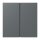 Jung LC401TSA202 Tastensatz komplett 1-fach LC32010 Gris Foncé 31 Les Couleurs® Le Corbusier