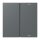 Jung LC401TSAP202 Taste 1-fach F40 LC32010 (Thermoplast) Gris Foncé 31 Les Couleurs® Le Corbusier