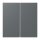 Jung LC402TSA202 Tastensatz 2-fach F40 LC32010 Gris Foncé 31 Les Couleurs® Le Corbusier